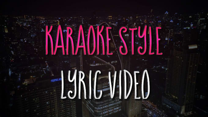 make a karaoke music lyric video