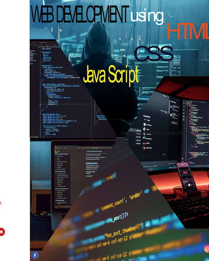 Develop your professional portfolio using html css and js by