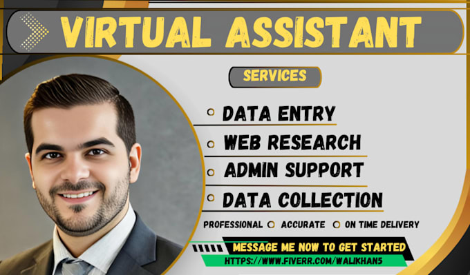 be your VA for data entry and web research