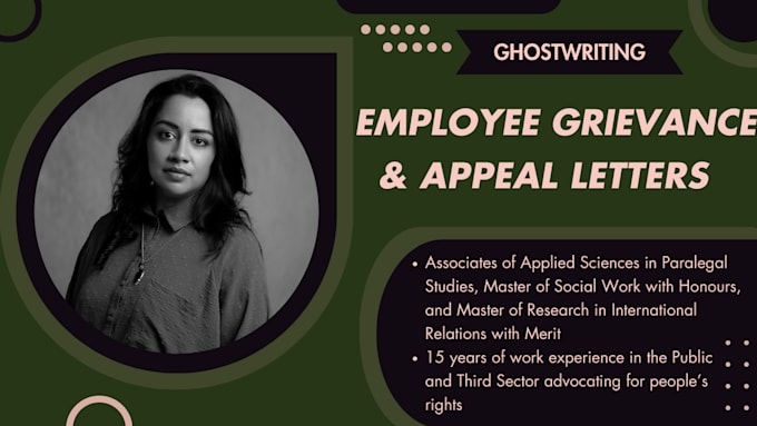 write your employee grievance and appeal letters