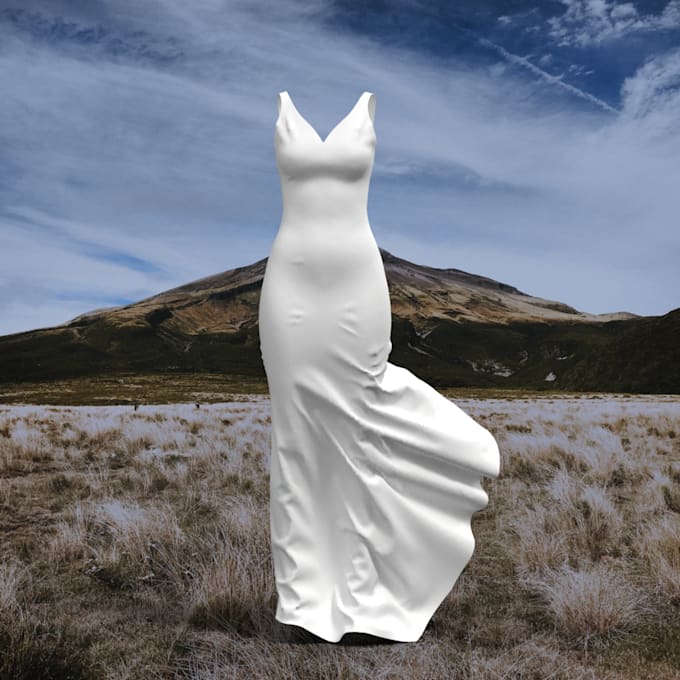 do your 3d cloth 360 animation or runway video