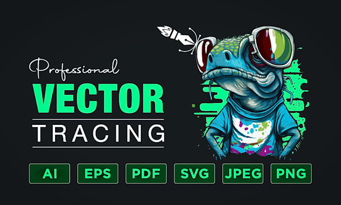 do professional vector tracing, and convert any image, or logo to vector