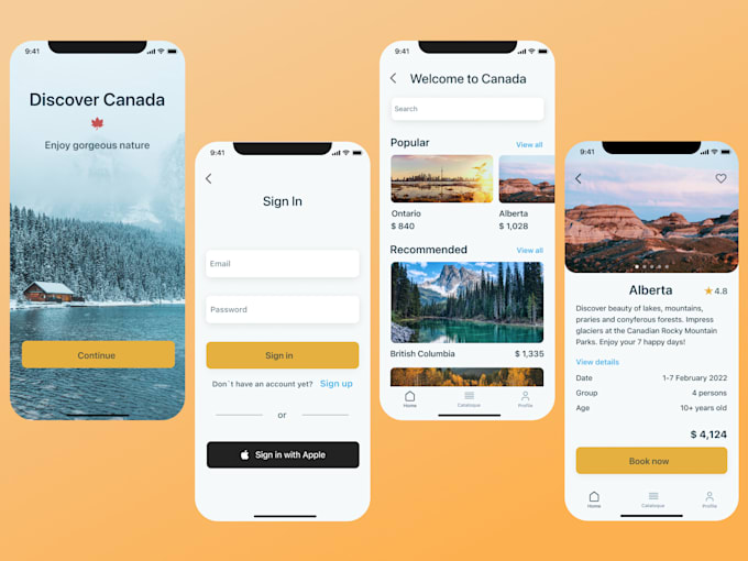 Create ui ux mobile app design by Sundiev | Fiverr