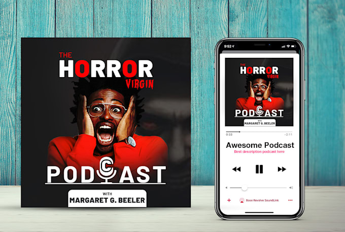 design podcast cover art or apple podcast