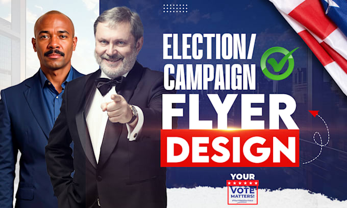 design urgent political campaign flyer, poster for election