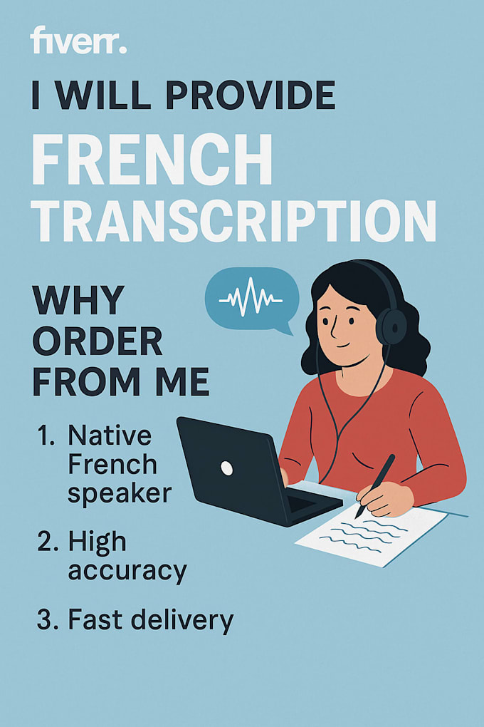 french audio or video transcription