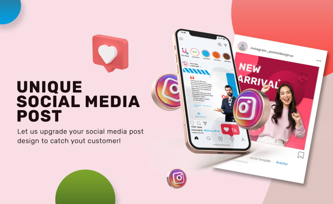 Design your social media post with an eye catching design by ...