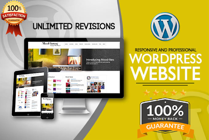 design responsive wordpress website or blog website