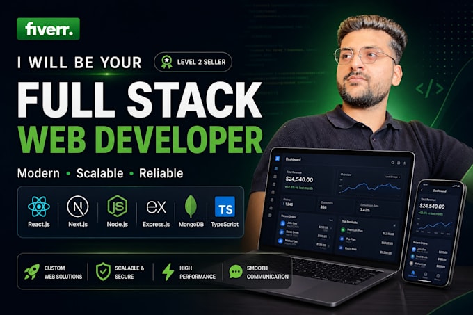 be your full stack web ai nextjs reactjs nodejs developer
