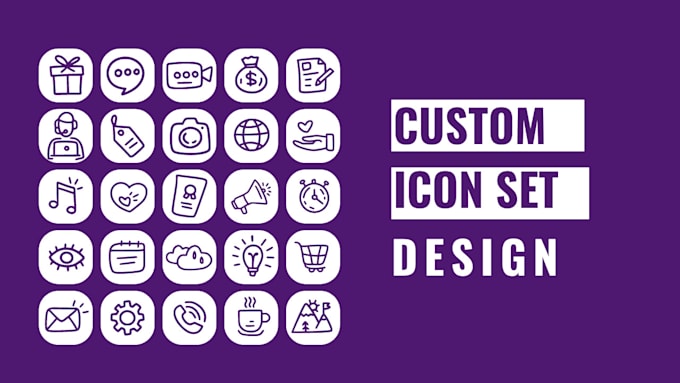create a custom unique icon set, flaticon, signs, and, symbols