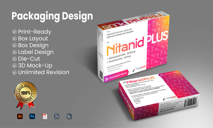 Pharma Catch Covers, Sample Carton Box, Pharma Packshot Designs