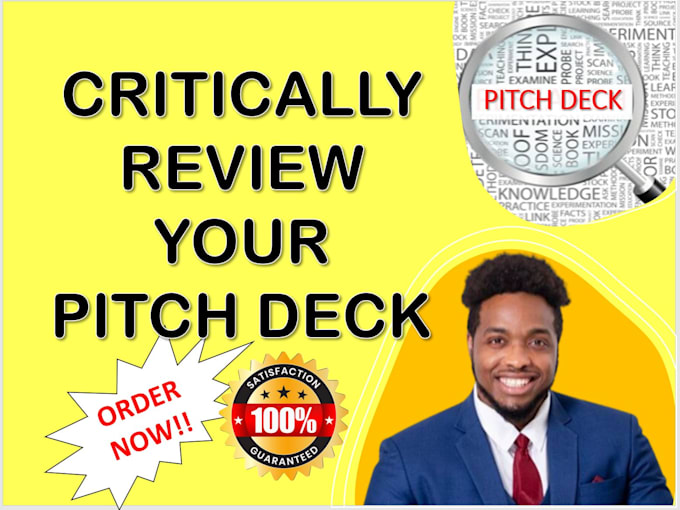 review and edit your fundraising pitch deck