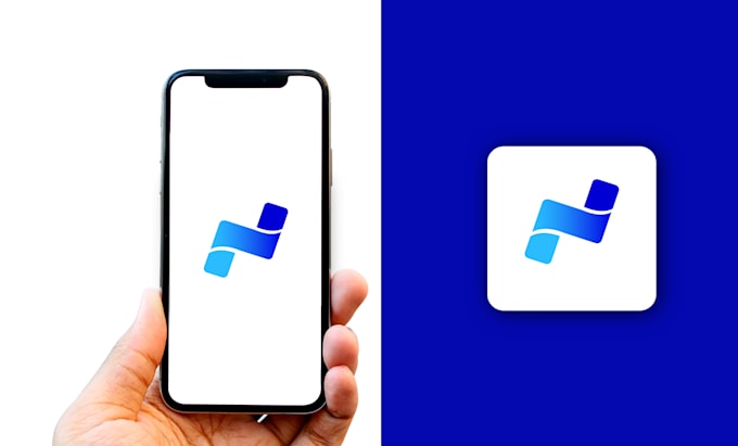 design modern mobile app icon and app logo design
