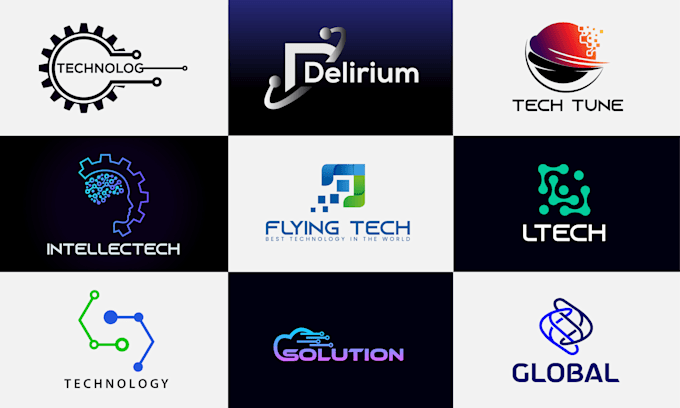 make tech startup, cyber, software and technology logo