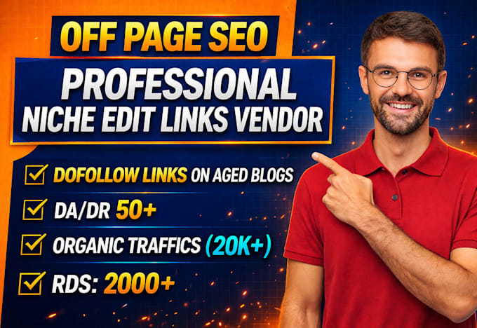 off page SEO with niche edit link insertion high da backlinks building service