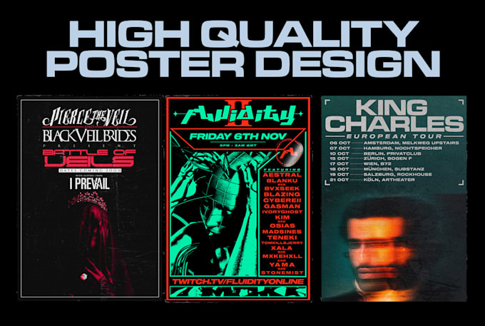 design your event, tour or gig poster