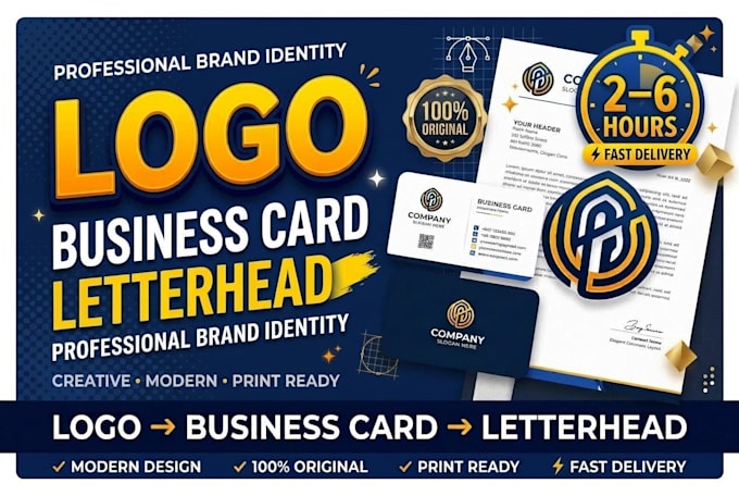 do luxury business card, logo and letterhead
