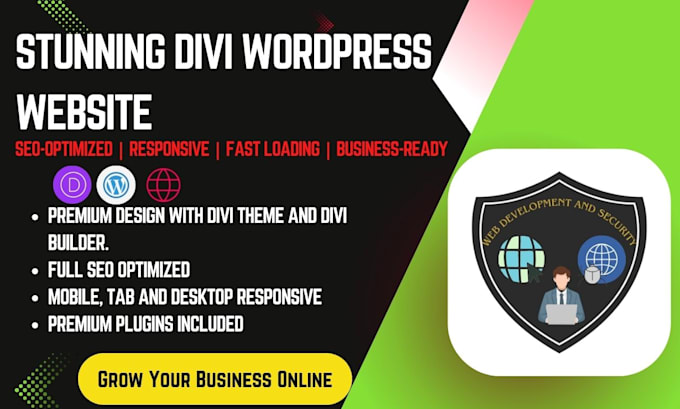 design a high converting wordpress website with divi builder and divi theme
