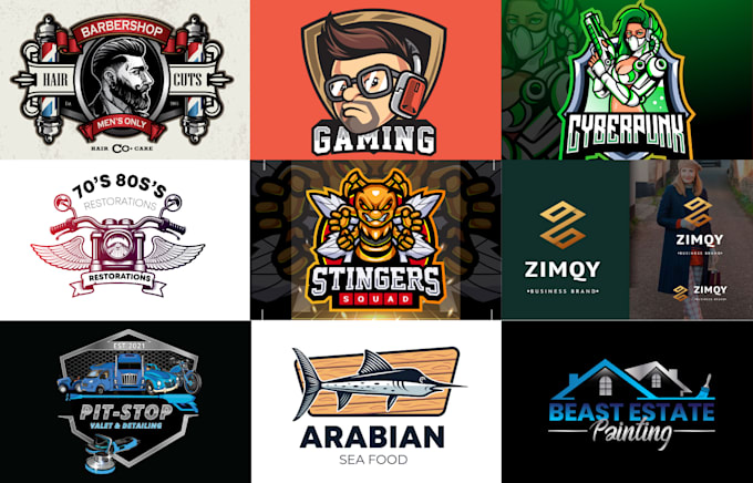 design a professional logo with copyright and trademark