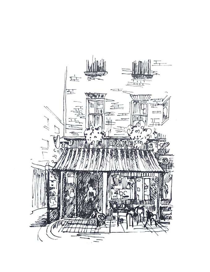create sketchy illustrations in my style
