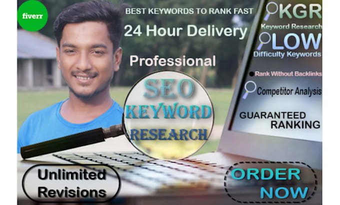 do SEO keyword research and competitor analysis for ranking
