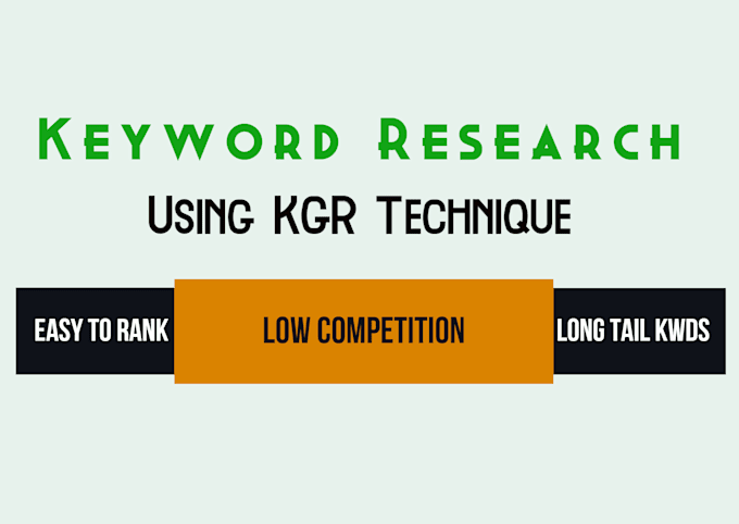 do best kgr keyword research that guaranteed rank