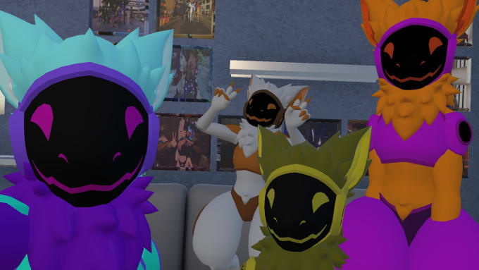 What's behind a Proto Mask? @auxenon @affogatolieve @jami.vr #furry #, Chainsaw