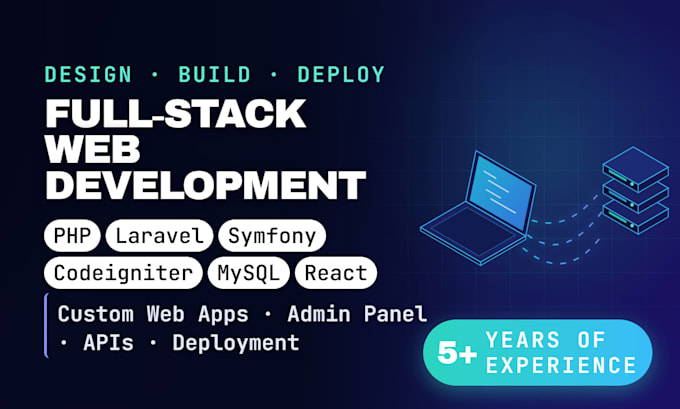 be your php developer for laravel symfony codeigniter