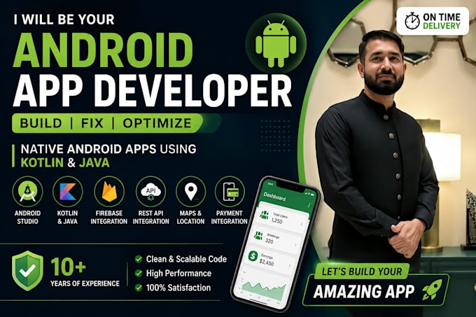 develop your android app using kotlin and java