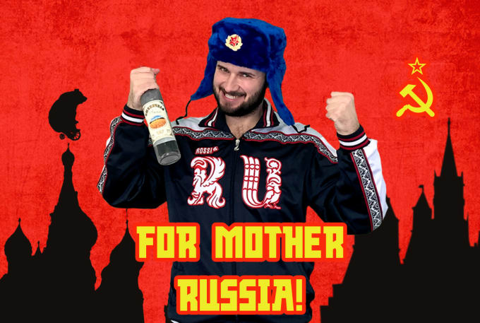 Make a funny happy birthday video as an epic russian by