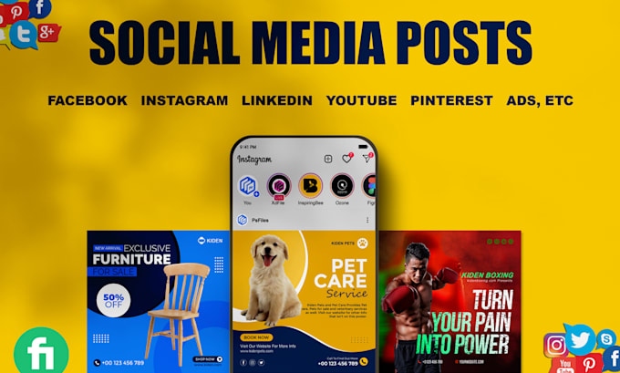 design amazing social media posts