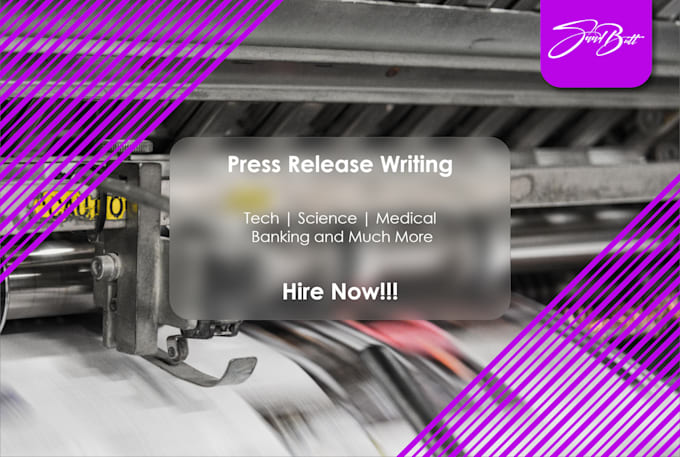 write press release for your company or project