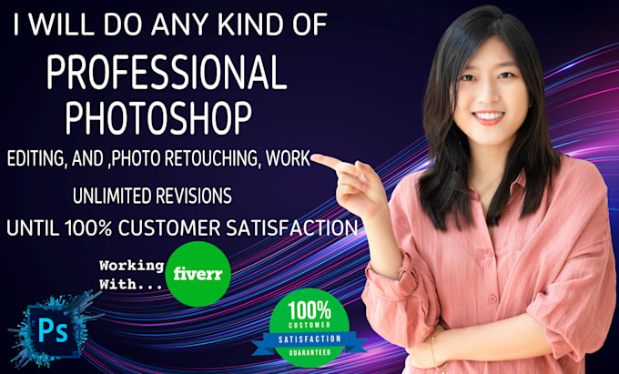 do any photoshop editing and retouching work super first delivery