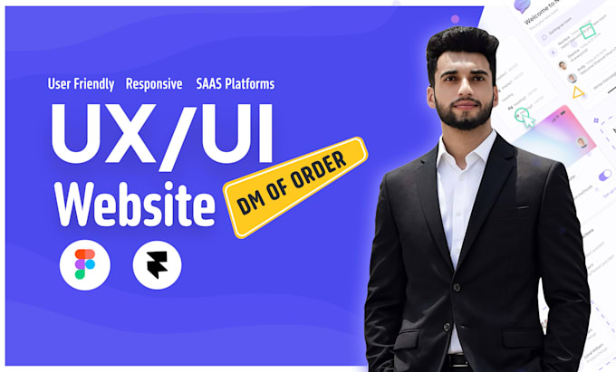 design modern website UI UX, saas web apps figma