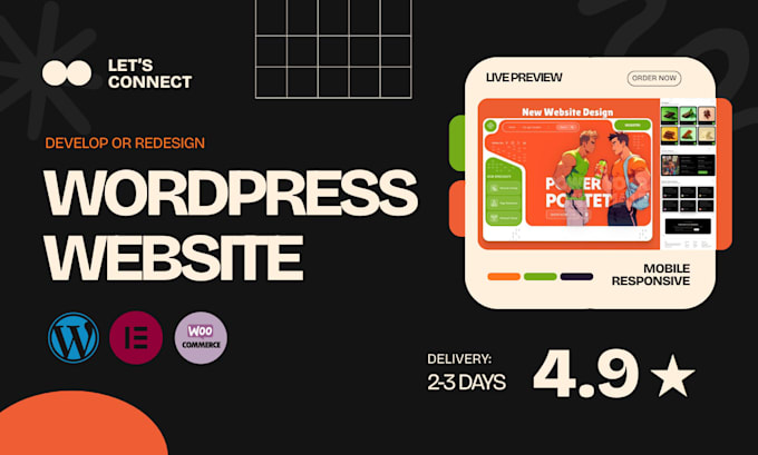 create responsive wordpress website design and development or wordpress blog