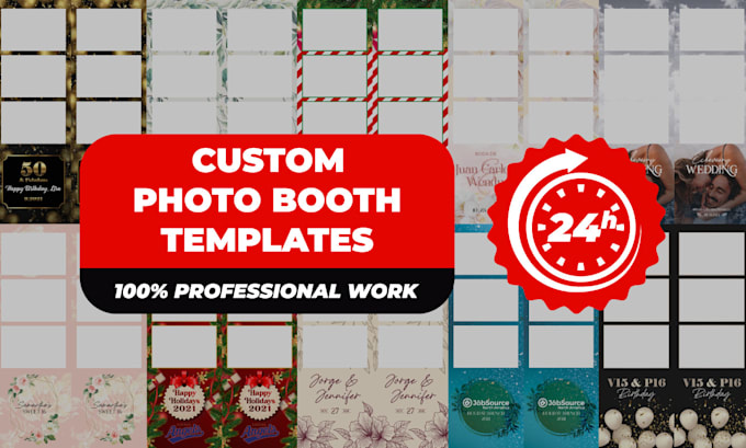 Design photo booth templates within 24 hours any sizes by Pdllemmanuel ...