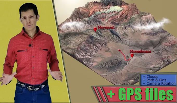 make 3d maps with pins and arrows