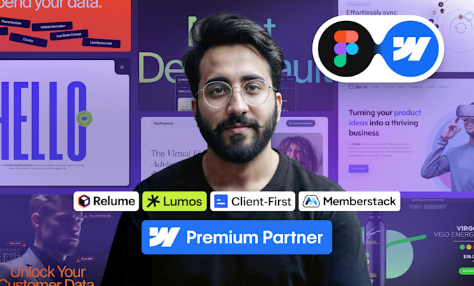 develop custom webflow website, build responsive figma to webflow landing pages