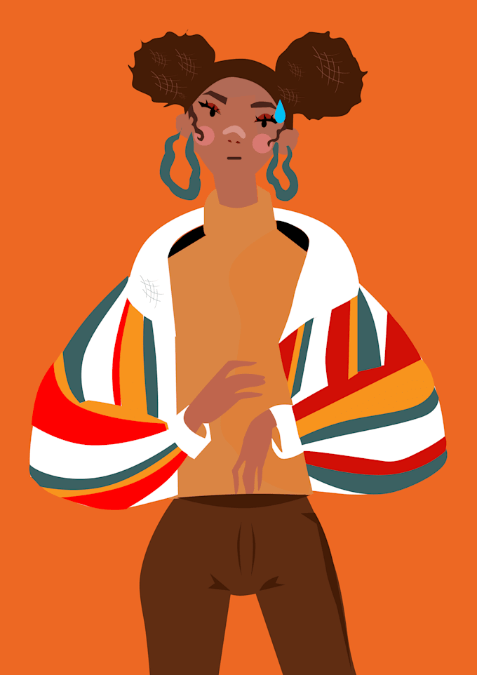 create flat color illustrations