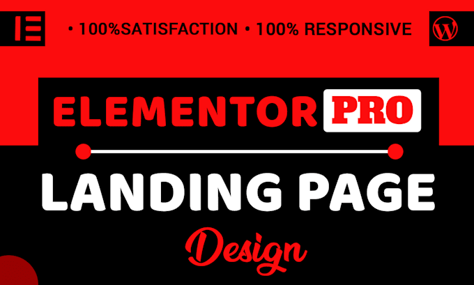 create a wordpress website with landing page, homepage elementor, elementor pro