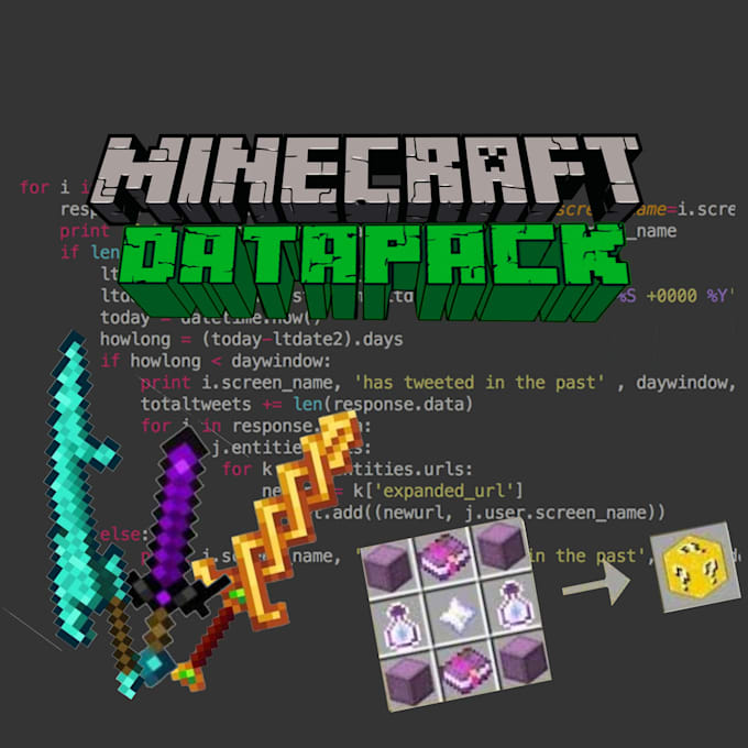 Create a custom data pack for minecraft by Fiverr