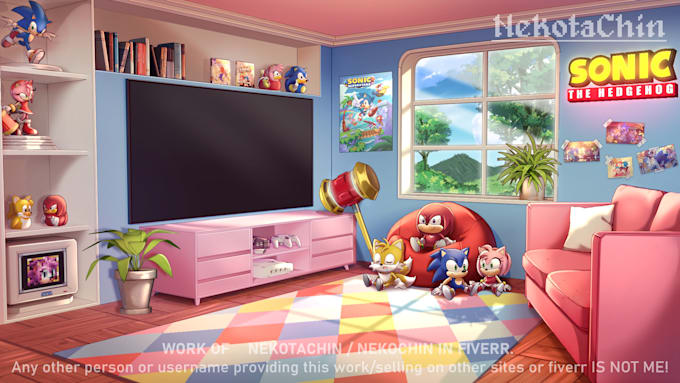 do anime style background or room for vtuber or visual novel