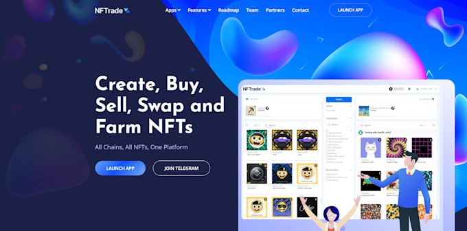 Build nft website, nft marketplace, nft mint engine by