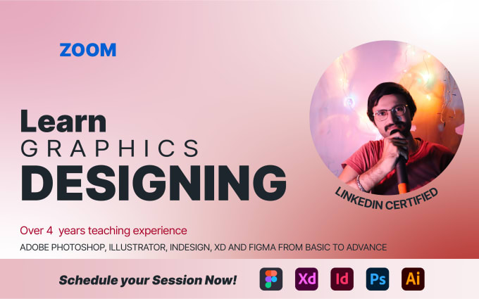 Be your graphics mentor in adobe photoshop, illustrator, xd, indesign ...