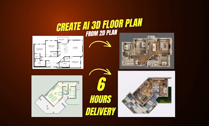 use ai to turn your 2d floor plan into 3d floor plan