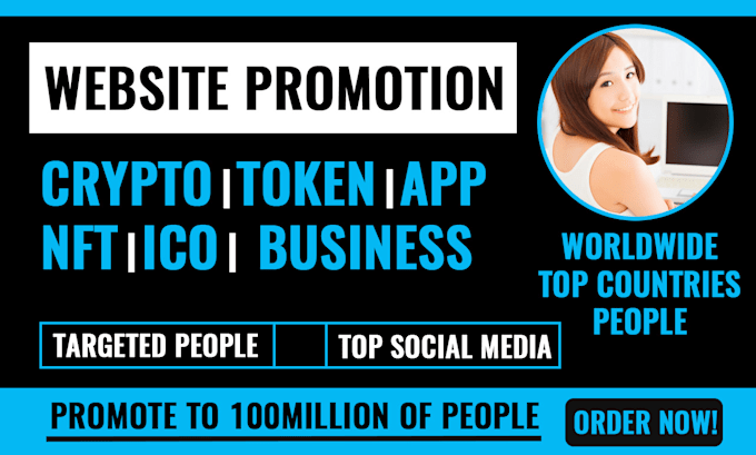 do promote website, nft, book, crypto, app, token, ico, coin, blog, link