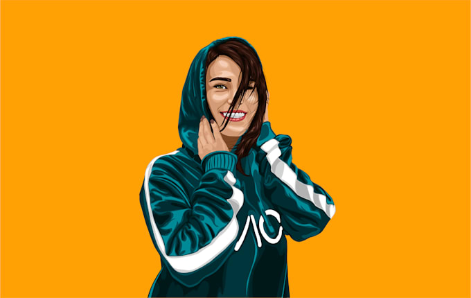 create a custom cartoon vector portrait from your photo