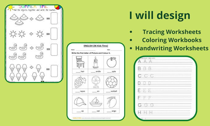 create tracing and handwriting worksheets for children