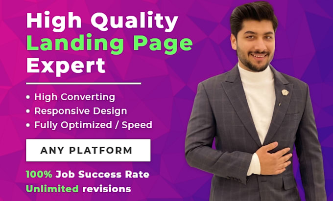 design hubspot, instapage and unbounce landing page