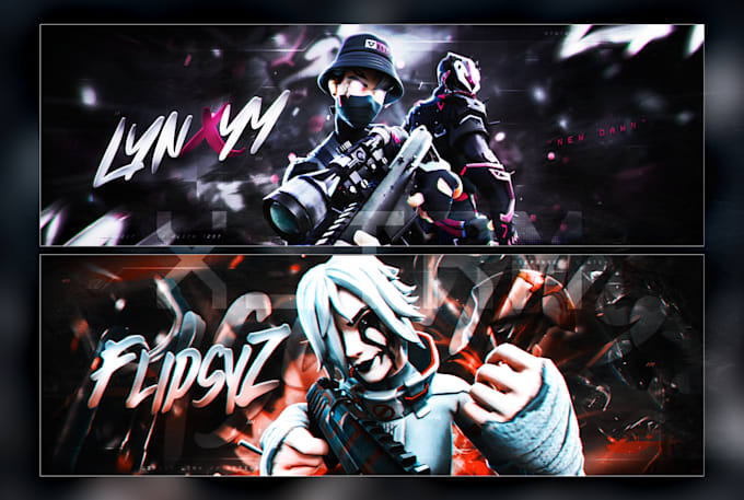 create gaming banners for youtube and twitter